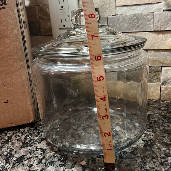 Anchor Hocking 3 Quart glass jar with lid NIB - Picture 3 of 10